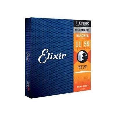 ELIXIR Juego de cuerdas Eléctrica Nanoweb 11-59 - 7 Cuerdas