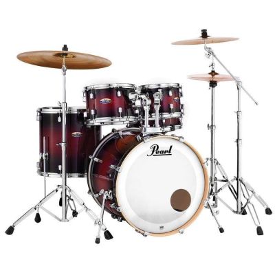 Pearl DMP925F Decade Maple Fusión Gloss Deep Red Burst 2