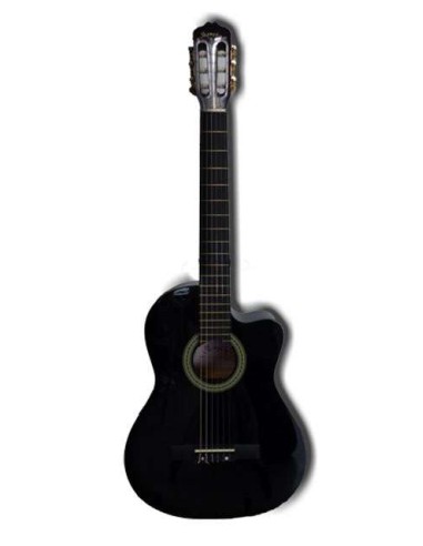 Memphis FT951C Guitarra Clásica Negra Cutway
