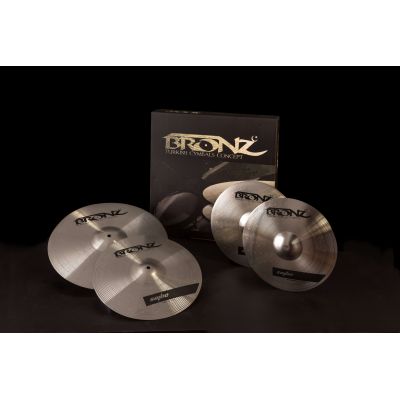 Bronz Set de Platos Sonic Series HH13/CR15/RD18 + Funda