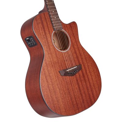 D'Angelico Premier Gramercy LS Mahogany Satin cuerpo perfil
