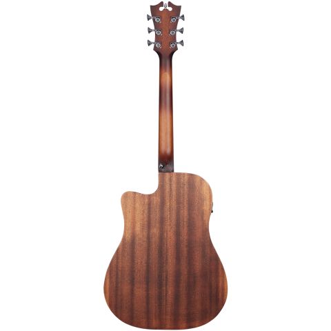 D'Angelico Premier Bowery LS Aged Mahogany trasera