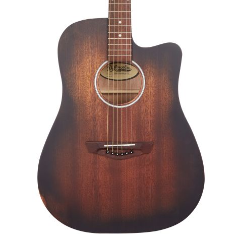 D'Angelico Premier Bowery LS Aged Mahogany cuerpo
