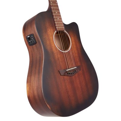 D'Angelico Premier Bowery LS Aged Mahogany previo