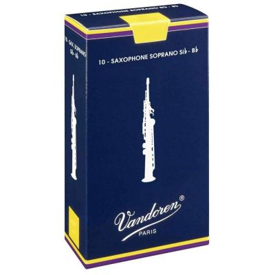VANDOREN SR2025 CAÑAS SAXO SOPRANO Nº 2 1/2  ( CAJA 10 UNID. )