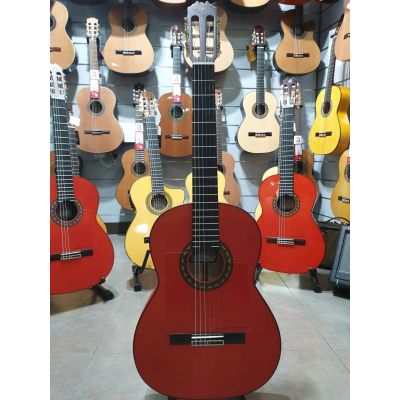 Prudencio Sáez 1-FP 22 Roja Mate Ciprés Guitarra Flamenca