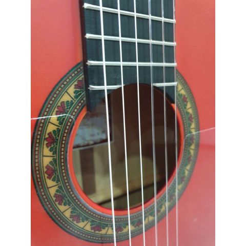 Prudencio Sáez 1-FP 22 Roja Mate Ciprés Guitarra Flamenca