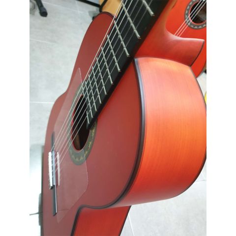 Prudencio Sáez 1-FP 22 Roja Mate Ciprés Guitarra Flamenca