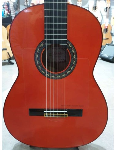 Prudencio Sáez 1-FP 22 Roja Brillo Ciprés Guitarra Flamenca