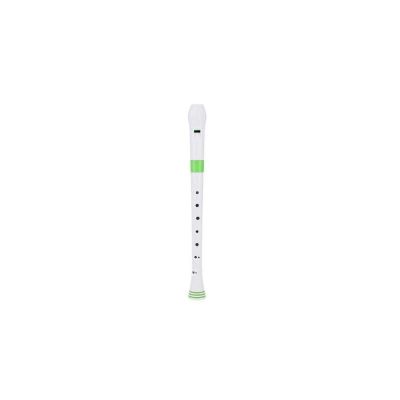 NUVO N-310RDGRB Flauta dulce soprano Digitación Barroca Blanca y Verde 3 Piezas