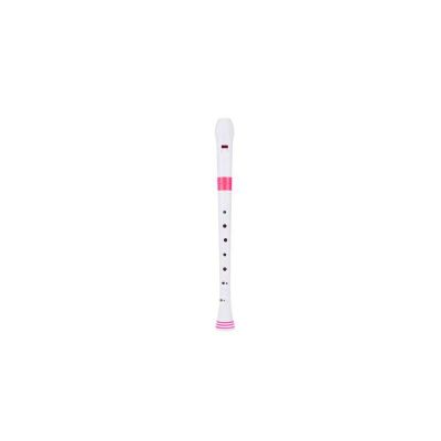 NUVO N-310RDPKB Flauta dulce soprano Digitación Barroca Blanca y Rosa 3 piezas