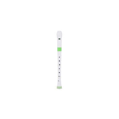 NUVO N-310RDGRG Flauta dulce soprano Digitación Alemana Blanca y Verde 3 piezas