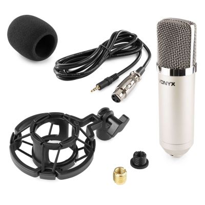 VONYX CM400 MICROFONO DE ESTUDIO DE CONDENSADOR PLATA