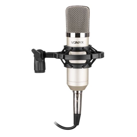 VONYX CM400 MICROFONO DE ESTUDIO DE CONDENSADOR PLATA