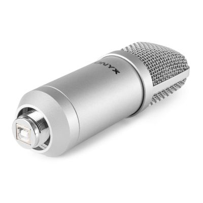 VONYX CMS300S MICRÓFONO DE ESTUDIO SET USB PLATA