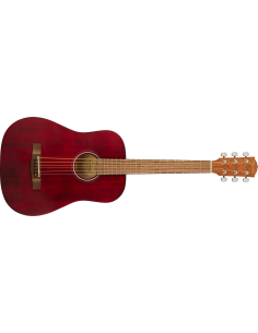 Fender FA-15 Acústica 3/4 Roja con funda