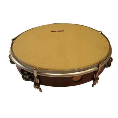 SAMBA 599SM Pandereta Ø50 cm parche piel, madera, doble