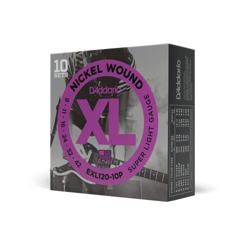DADDARIO EXL120-10P Pack de 10 Juegos
