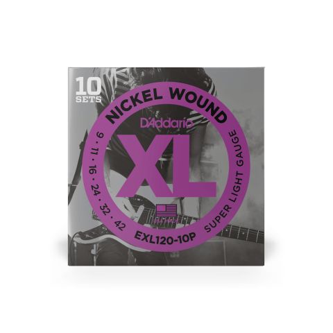 DADDARIO EXL120-10P Pack de 10 Juegos