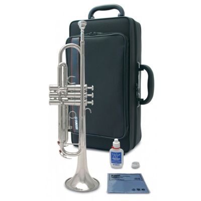 Trompeta Yamaha YTr3335 plata con estuche y accesorios