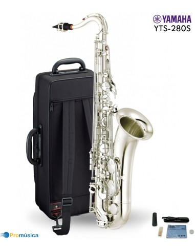 Saxo tenor Yamaha YTS280 en plata con estuche y accesorios