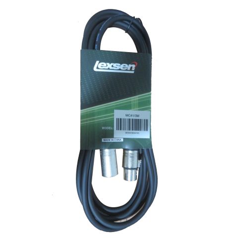 LEXSEN MC41/3M cable XLR-XLR 3m