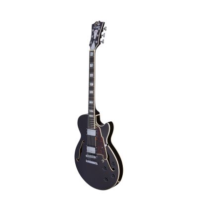 D'Angelico Premier SS Black Flake Stopbar 2