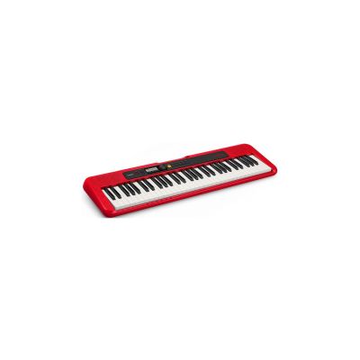 CASIO CT-S200RD con 61 Teclas en Color Rojo. Alimentador Incluido