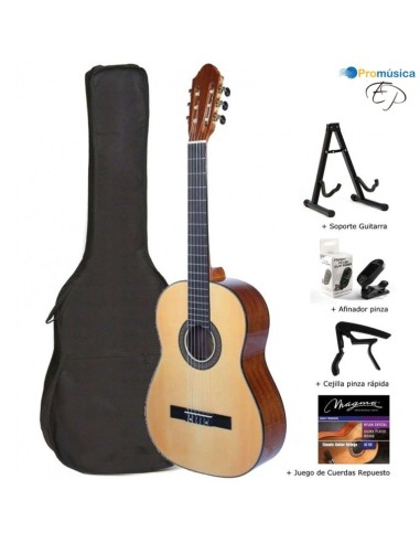 Pack Completo Guitarra Clásica E. Palacios C320.202S Tapa de Abeto