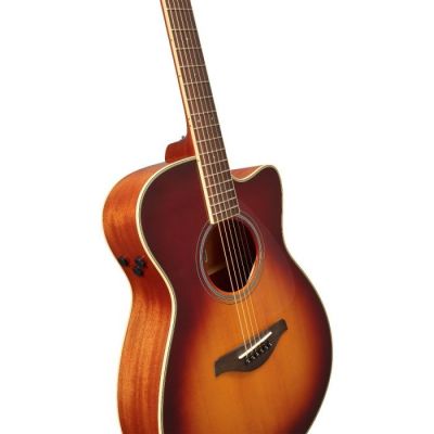 YAMAHA FSC-TA BROWN SUNBURST TRANSACOUSTIC LATERAL