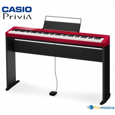 CASIO PRIVIA PX-S1100 RED KIT con soporte de madera y pedal de soustain