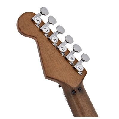 EVH Striped Series Frankenstein™ Frankie, Maple Fingerboard, Red with Black Stripes Relic