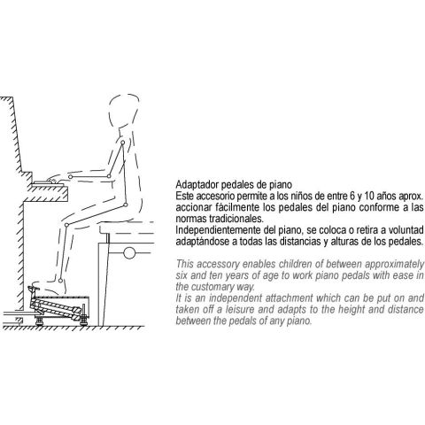 HM AP22 ADAPTADOR PEDALES PIANO PARA...