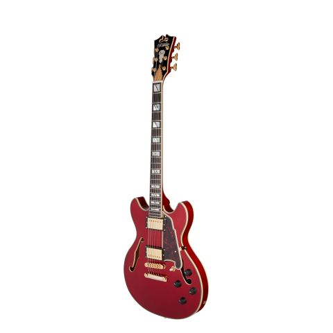 D'Angelico Excel Mini DC Trans Cherry Japan perfil