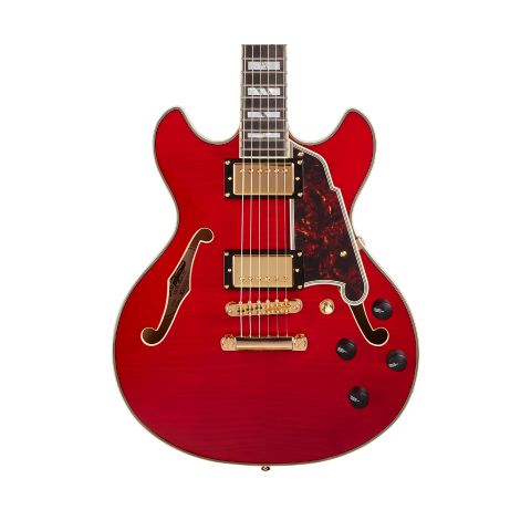 D'Angelico Excel Mini DC Trans Cherry Japan cuerpo