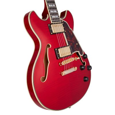 D'Angelico Excel Mini DC Trans Cherry Japan semicaja