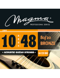 Magma GA120B80 Juego Cuerdas Acústica 80/20 Bronze 010 - 048