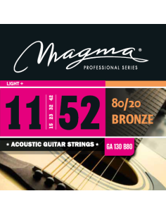 Magma GA130B80 Juego Cuerdas Acústica 80/20 Bronze 011 - 052