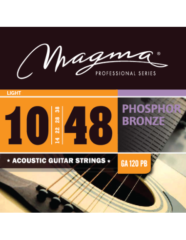 Magma GA120PB Juego Cuerdas Acústica Phosphor Bronze 010 - 048