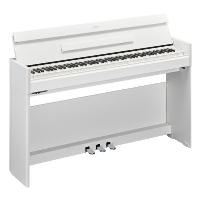 Pack Yamaha YDP S55 Arius Blanco Piano digital con banqueta regulable y auricular incluido 2