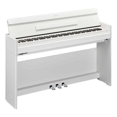 Pack Yamaha YDP S55 Arius Blanco Piano digital perfil