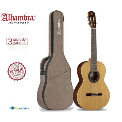 Alhambra Guitarra Clásica 1C Hybrid Terra + funda 9730 10mm
