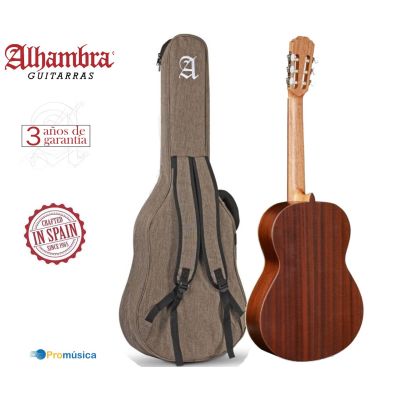 Alhambra Guitarra Clásica 1C Hybrid Terra + funda 9730 10mm