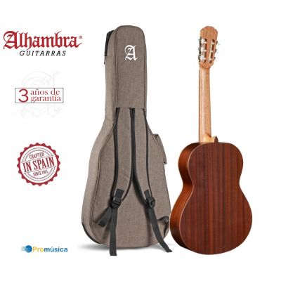 Alhambra Guitarra Clásica 1C Hybrid Terra + funda 9738 25mm