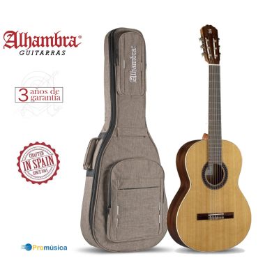 Alhambra Guitarra Clásica 1C Hybrid Terra + funda 9738 25mm