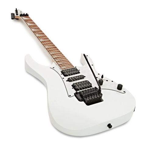 Ibanez RG350 DXZ Guitarra eléctrica blanca perfil