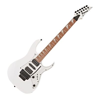 Ibanez RG350 DXZ Guitarra eléctrica blanca lateral