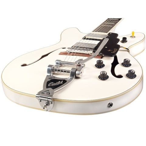Guild Starfire V w/Bigsby Snowcrest White puente