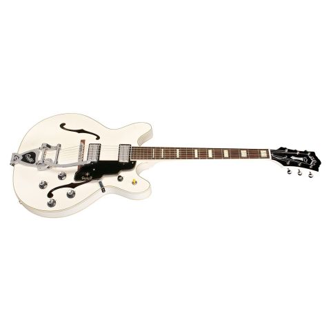 Guild Starfire V w/Bigsby Snowcrest White perfil