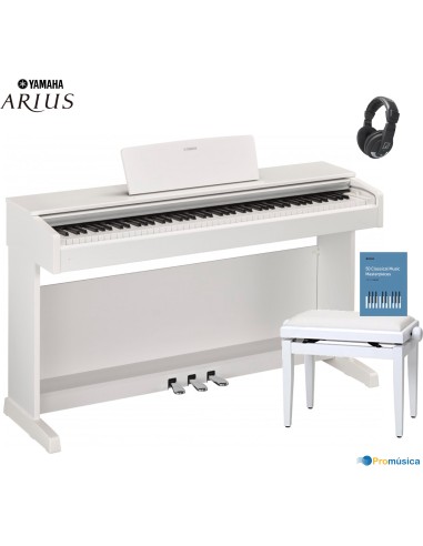 Pack Yamaha YDP 145 Arius Blanco Piano digital